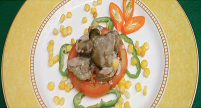 salada de figado de frango