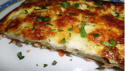 Fritatta de bacon