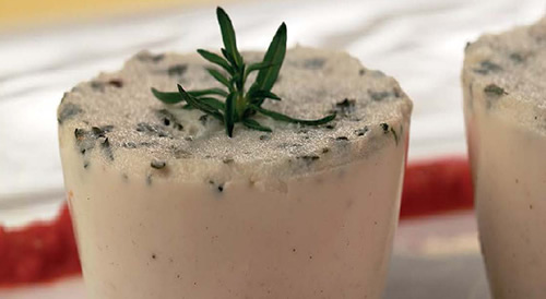 Panna cotta de arroz