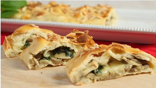 Strudel de Repolho com Manga