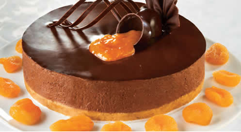 tarte de chocolate com damasco