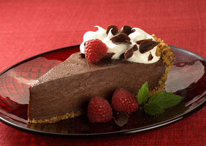 tarte de mousse de chocolate