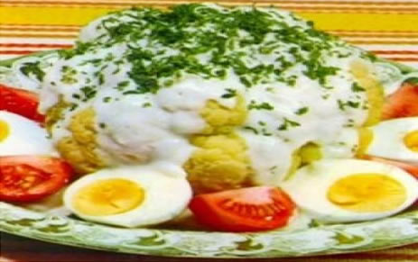 Couve-flor ao molho de queijo